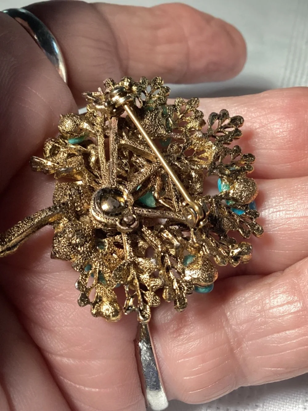 Turquoise vintage pendant BRANCH DESIGN. MOMS COLLECTIONS